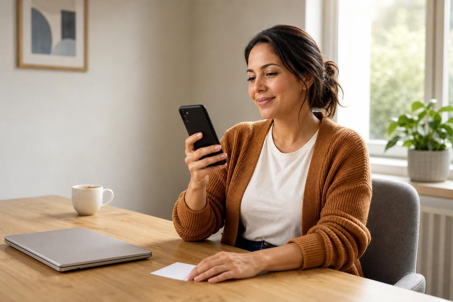A short-term rental host scheduling temporary guest access codes for an affordable smart lock with WiFi from her home office.
